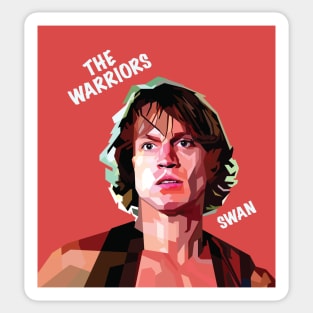 Swan The Warriors In Vector Art Style Sticker